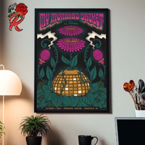 My Morning Jacket Hometown Show Poster In Knoxville Tennessee At Tennessee Theatre On October 1 2024 Home Decor Poster Canvas