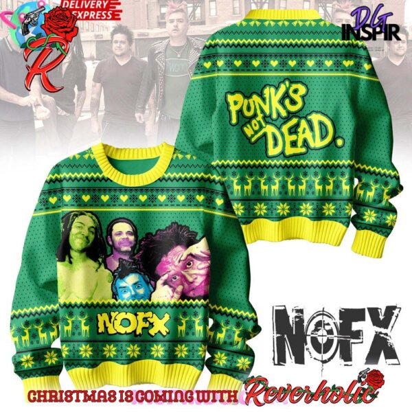 NOFX Punks Is Not Dead Holiday 2024 Ugly Christmas Sweater