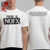 NOFX The Final Shows Straight Outta Jobs Tee In San Pedro California On October 4 5 6 2024 NWA Straight Outta Compton Inspired Two Sides Unisex T-Shirt