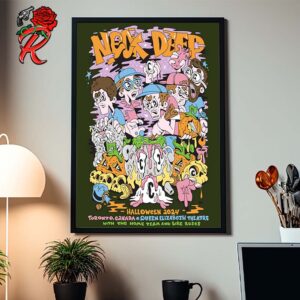 Neck Deep The Final Show Of North America Tour Halloween 2024 In Toronto Canada At Queen Elizabeth Theatre With The Home Team And Like Roses Home Decor Poster Canvas