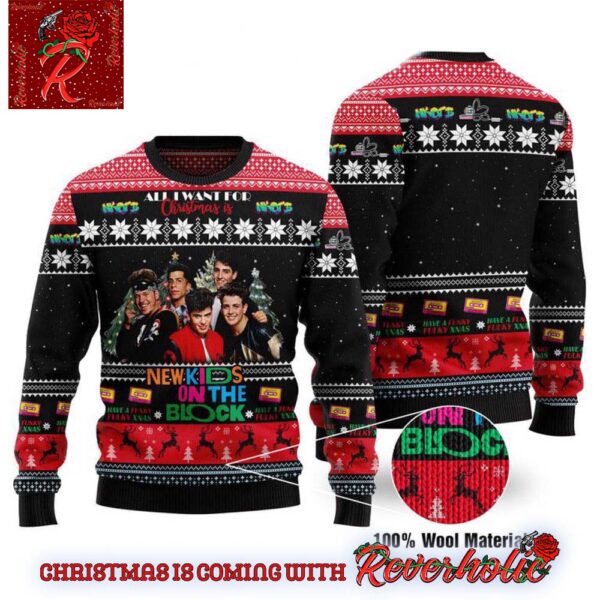 New Kids On The Block Funky Fulky Ugly Christmas Sweater