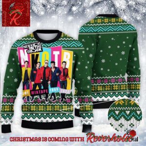 New Kids On The Block Mix Tape Tour Knitted Ugly Christmas Sweater