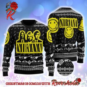 Nirvana Band Photo Ugly Christmas Sweater