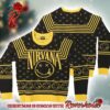 Nirvana Smiley Face With Santa Hat Knitted Ugly Christmas Sweater