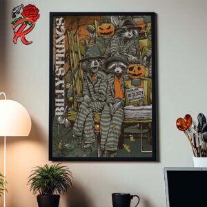 O Billy Where Art Thou Billy Strings Poster For Halloween Run 2024 First Night In Baltimore Maryland On October 31 2024 Art By Dan Dippel Home Decor Poster Canvas