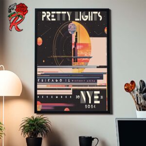 Pretty Lights New Year Eve Shows Poster In Chicago IL At Wintrust Arena On December 30 31 2024 Home Decor Poster Canvas