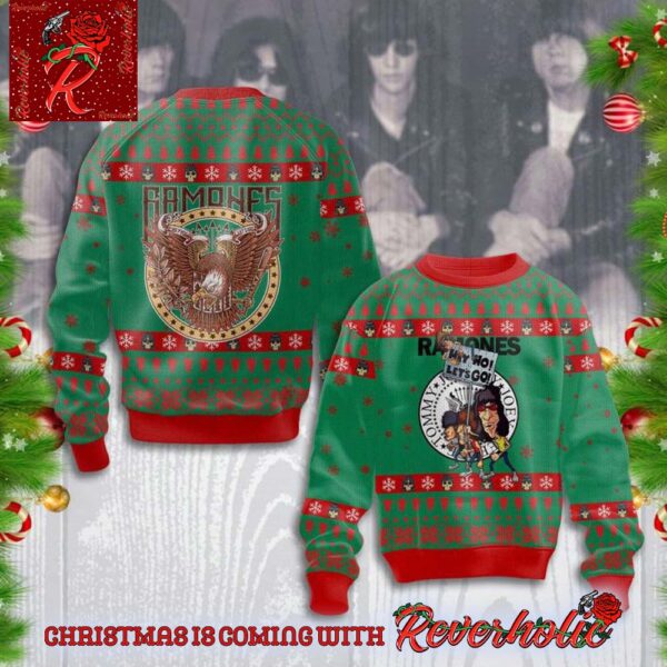 Ramones Johnny, Joey, Dee Dee, Tommy Ugly Christmas Sweater