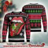 Rolling Stones Caricatures And Santa Monkey Funny Christmas Ugly Sweater 2024