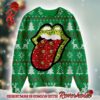 Rolling Stones Caricatures And Santa Monkey Funny Christmas Ugly Sweater 2024