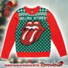 Rolling Stones Big Logo Knitted Blue Ugly Christmas Sweater