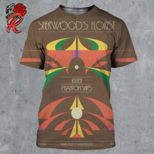 Sherwood’s Florist Poster For Show In Greenville South Carolina At Swanson’s Warehouse On November 8 2024 All Over Print Shirt