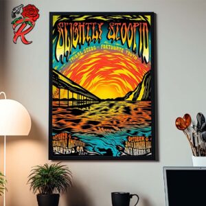 Slightly Stoopid Merch Poster For Murphys And Santa Barbara California At Ironstone Amphitheatre And Santa Barbara Bowl On October 4 And 6 2024 Art By Joao Gabriel Wall Decor Poster Canvas