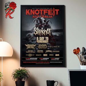 Slipknot Knotfest Australia 2025 Music Art And Culture Collide Down Under Home Decor Poster Canvas