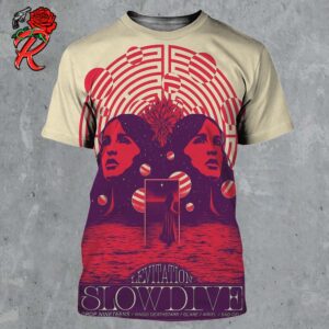 Slowdive Poster For Show At Levitation 2024 In Farout Lounge In Austin Texas On November 3 2024 All Over Print Shirt