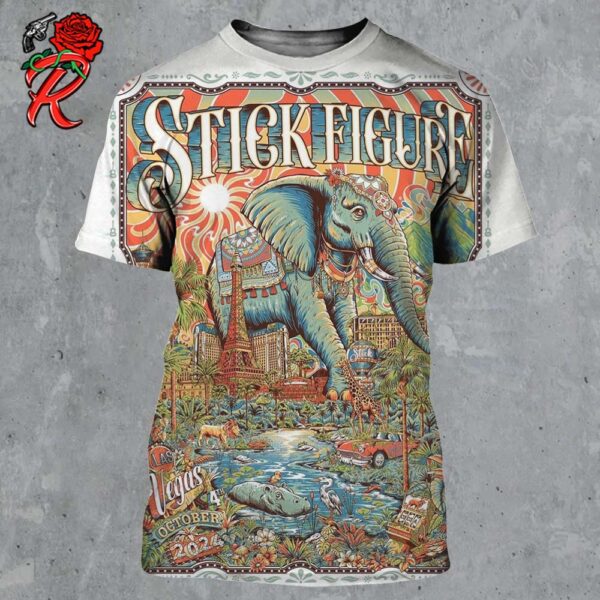 Stick Figure at Reggae Rise Up Las Vegas Poster On October 4 2024 All Over Print Shirt