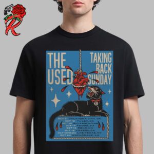 Talking Back Sunday And The Used Tour On October 2024 Tour Dates List Unisex T-Shirt