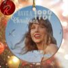 Taylor Swift 1989 Taylor Version Album Cover 2024 Xmas Holiday Gift Ceramic Christmas Decorations Ornament