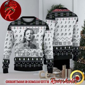 Taylor Swift All Time Album With Signature Music Note Pattern Ugly Christmas Sweater Jumper