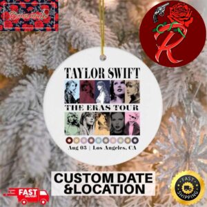 Taylor Swift Christmas 2 Sides The Eras Tour Personalized For Fans Xmas Gift Ornament