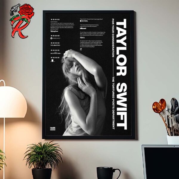 Taylor Swift For Your Consideration Banner For The 2025 Grammys Home Decor Poster Canvas