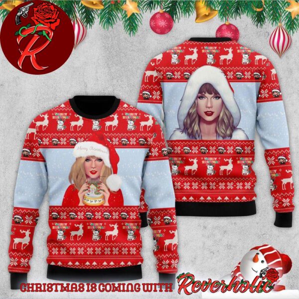 Taylor Swift Merry Christmas Santa Taylor Gift For Fans Ugly Christmas Sweater