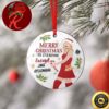 Taylor Swift May Your Midnights Be Merry And Bright Ceramic Christmas Ornament