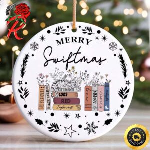 Taylor Swift Merry Swiftmas Albums Eras Tour Christmas Ornament