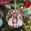 Taylor Swift Red Album In The Red Taylor Version Of The Holidays Christmas Ceramic Ornament