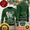 Taylor Swift Ride A Cat With Santa Hat Olivia Benson Merry Swiftmas In Black Ugly Christmas Sweater