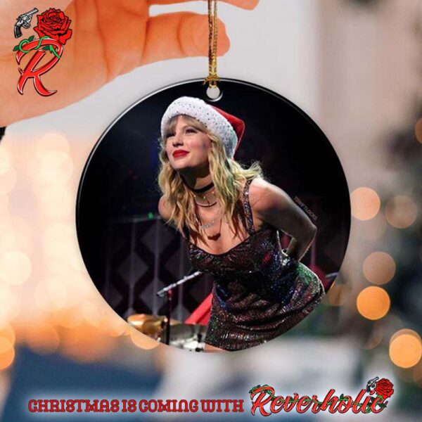 Taylor Swift Santa Taylor Personalized Ceramic Christmas Tree Decorations Ornament