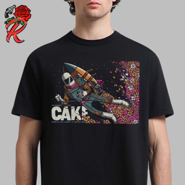 The Band Cake Concert Poster In Oceanside CA At Frontwave Arenas Grand Opening On October 5th 2024 Unisex T-Shirt