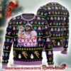 Nirvana Smiley Face With Santa Hat Knitted Ugly Christmas Sweater