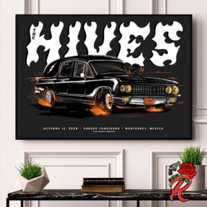 The Hives Poster For Monterrey Mexico At Parque Fundidora On October 12 2024 Home Decor Poster Canvas