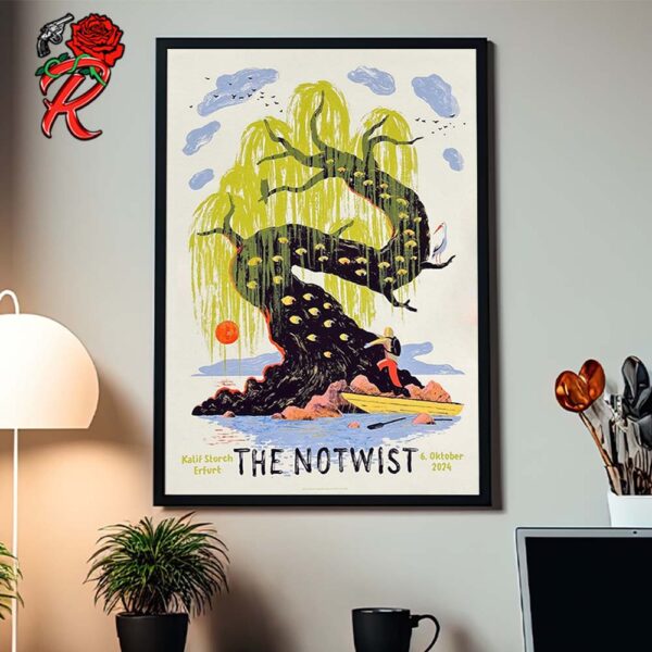 The Notwist Poster For Show In Erfurt At Kalif Storch On October 6 2024 Home Decor Poster Canvas