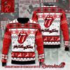 The Rolling Stones Snowman And Reindeer Pattern Checker Board Style Ugly Christmas Sweater