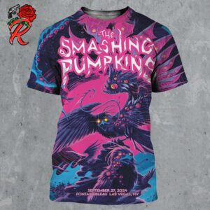 The Smashing Pumpkins Las Vegas Concert Poster At Fontainebleau On September 27 2024 All Over Print Shirt