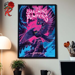 The Smashing Pumpkins Las Vegas Concert Poster At Fontainebleau On September 27 2024 Home Decor Poster Canvas