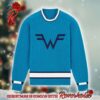 Weezer Blue Fisherman Knitted Blue Ugly Christmas Sweater