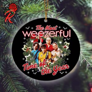 Weezer The Most Weezerful Time Of The Year Holiday Gift Christmas Tree Decorations Ornament