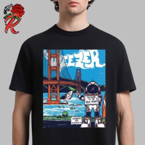 Weezer Voyage To The Blue Planet Concert Poster For San Francisco California On October 9 2024 T-Shirt