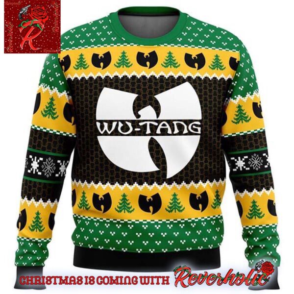 Wu Tang Clan Logo And Christmas Tree Ugly Christmas Sweater