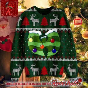 Wu Tang Clan Logo With Chandelier Ugly Christmas Sweater