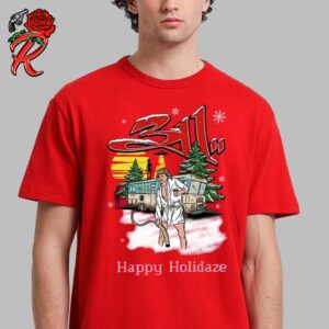 311 Shooters Full Happy Holidaze 2024 Christmas Style Unisex T-Shirt