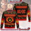 ACDC On The Highway To Hell Ugly Christmas Sweater