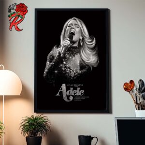 Adele Final Weekend With Adele Poster For Shows In Las Vegas At Caesars Palace On November 22 And 23 2024 Home Decor Poster Canvas