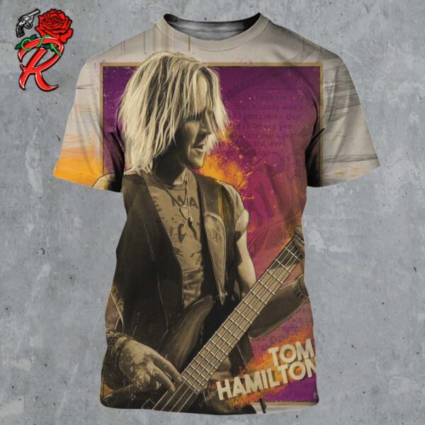 Aerosmith Tom Hamilton Sweet Emotion Poster By Collectionzz All Over Print Shirt