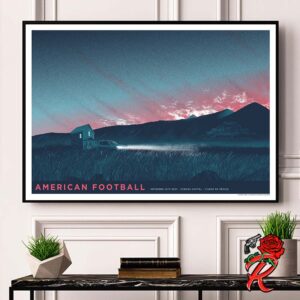 American Football Concert Poster For Ciudad De Mexico At Corona Capital On November 16 2024 Home Decor Poster Canvas