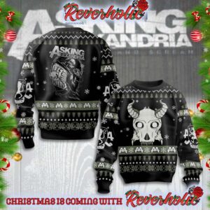 Asking Alexandria Rock Band Knitted Christmas Gifts For Holiday Christmas Ugly Sweater