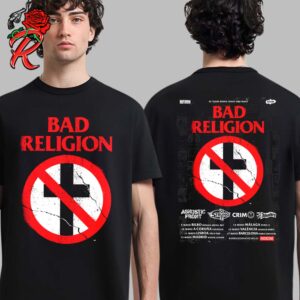 Bad Religion 45 Years Doing What You Want Tour 2025 Tour Dates List Two Sides Unisex T-Shirt