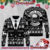 Black Label Society Skull Logo Knitted Black Ugly Christmas Sweater